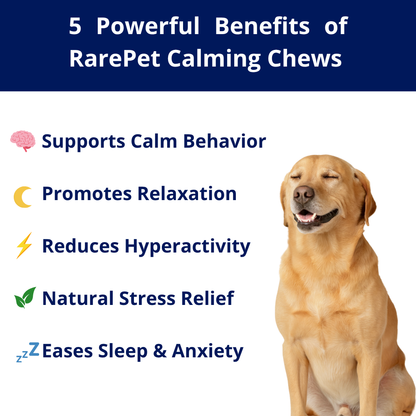 Natural Calming Treats for Dogs - Daily Anxiety & Stress Relief