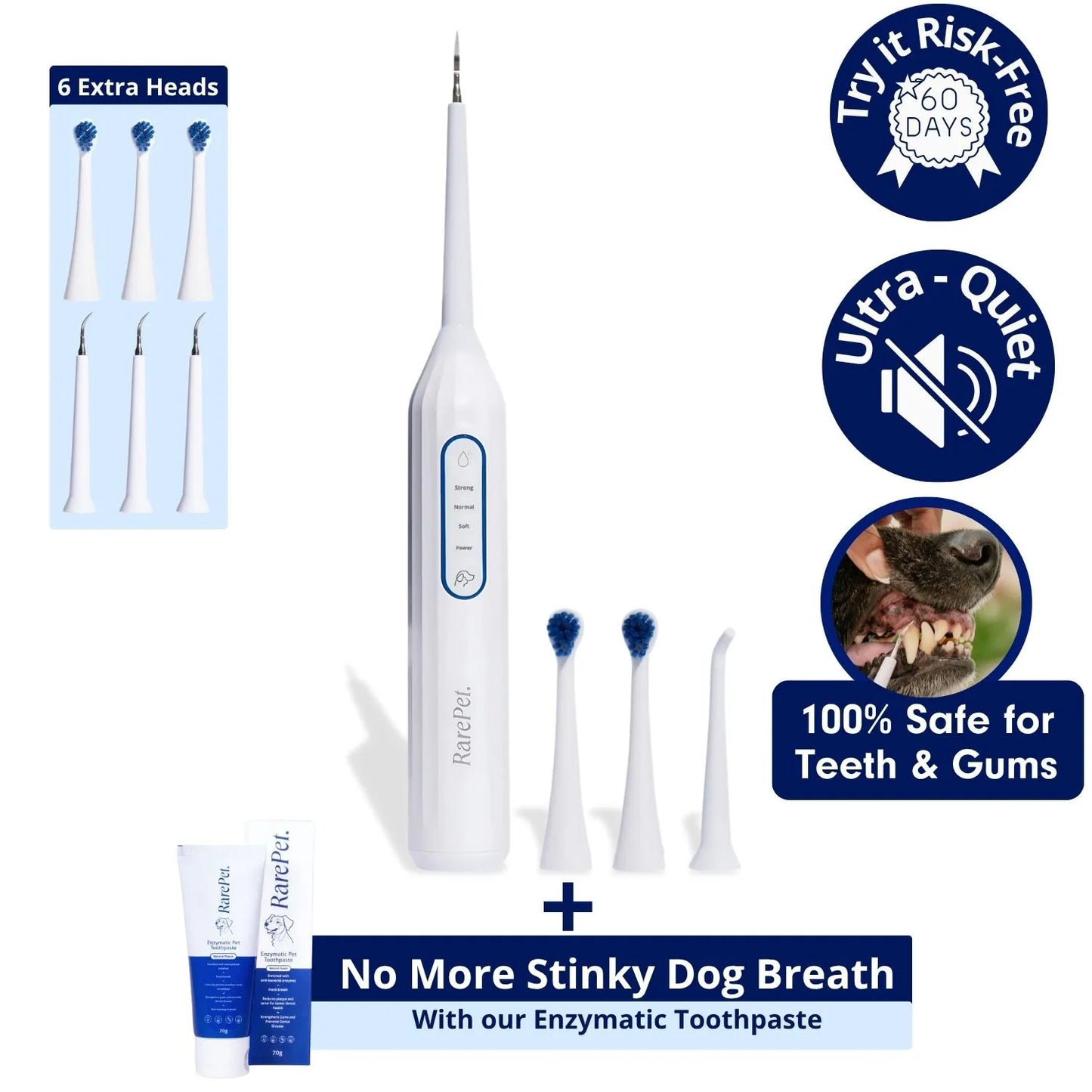 Complete Dog Dental Scaling Kit + Natural Enzymatic Toothpaste