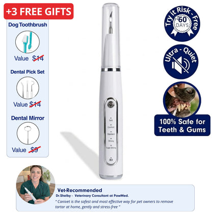 Canivet Kit - Silent Ultrasonic Plaque & Tartar Remover For Dogs
