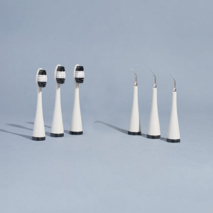 3 Scaler Heads + 3 Toothbrush Heads